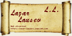 Lazar Laušev vizit kartica